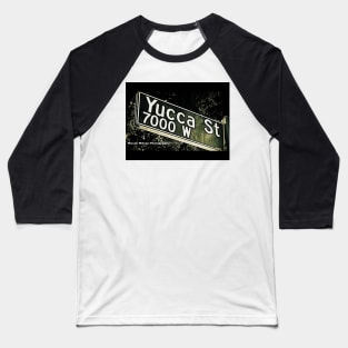 Yucca Street2, Hollywood, California by Mistah Wilson Baseball T-Shirt